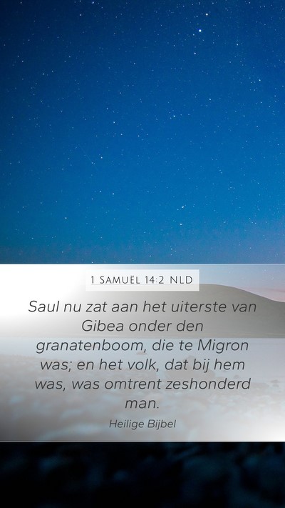 1 Samuël 14:2 NLD Bible Verse Image