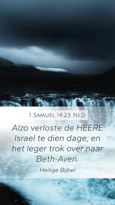 1 Samuël 14:23 NLD Bible Verse Image