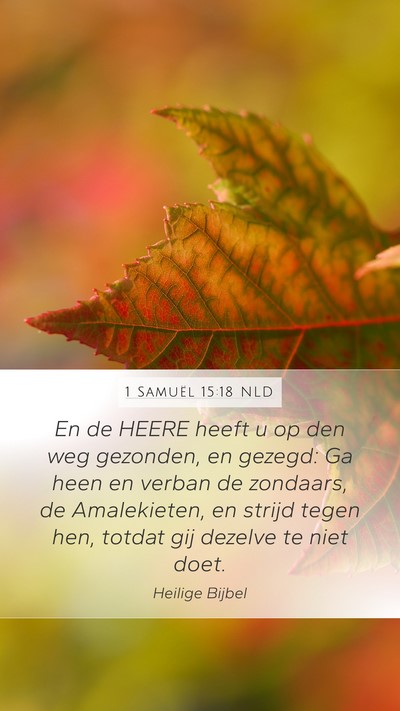 1 Samuël 15:18 NLD Bible Verse Image