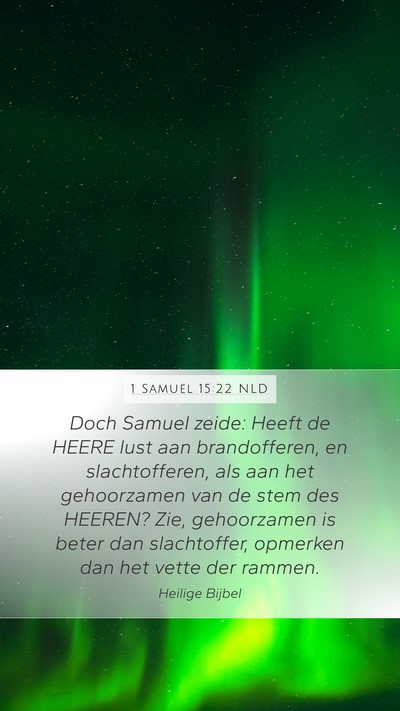 1 Samuël 15:22 NLD Bible Verse Image