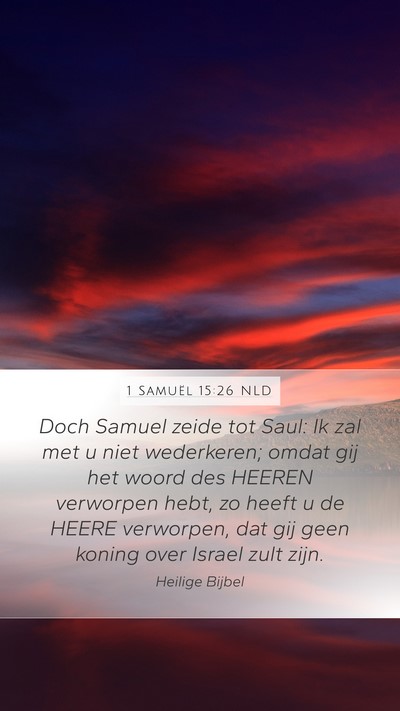 1 Samuël 15:26 NLD Bible Verse Image