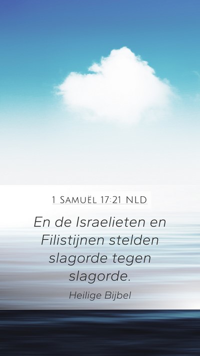 1 Samuël 17:21 NLD Bible Verse Image