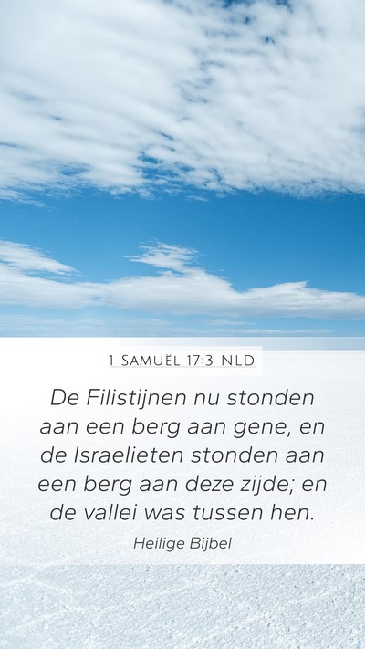 1 Samuël 17:3 NLD Bible Verse Image