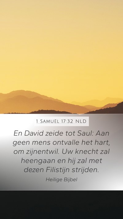 1 Samuël 17:32 NLD Bible Verse Image