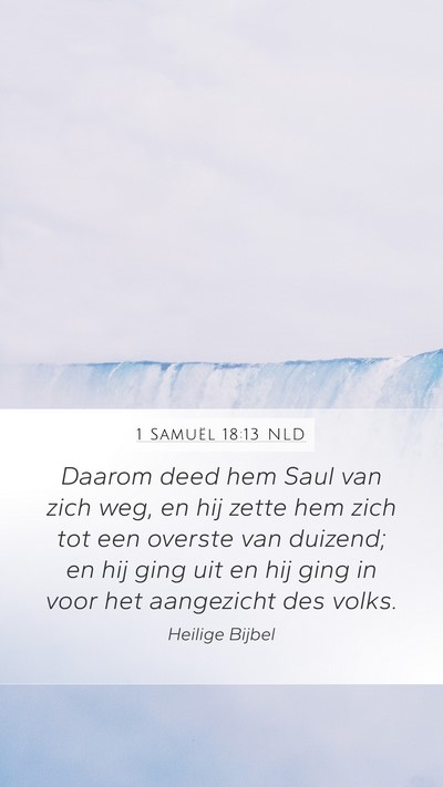 1 Samuël 18:13 NLD Bible Verse Image