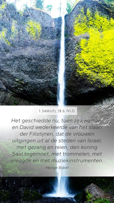 1 Samuël 18:6 NLD Bible Verse Image