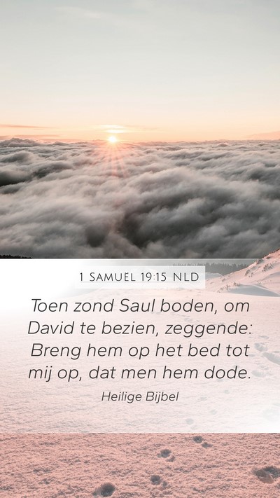 1 Samuël 19:15 NLD Bible Verse Image
