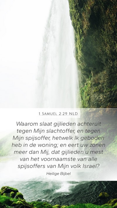 1 Samuël 2:29 NLD Bible Verse Image