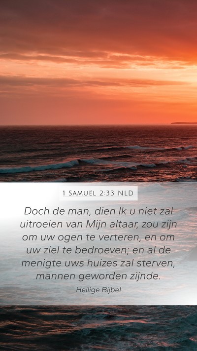 1 Samuël 2:33 NLD Bible Verse Image