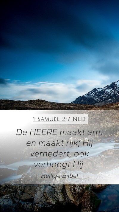1 Samuël 2:7 NLD Bible Verse Image