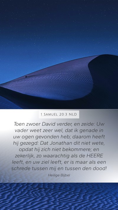 1 Samuël 20:3 NLD Bible Verse Image