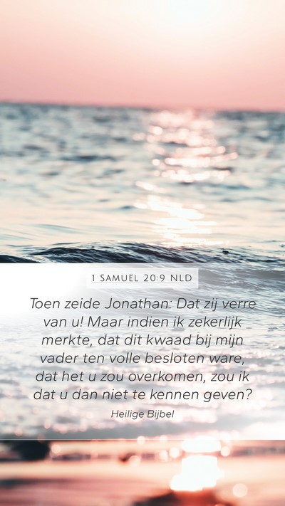 1 Samuël 20:9 NLD Bible Verse Image