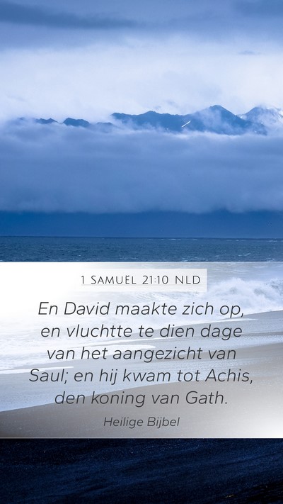 1 Samuël 21:10 NLD Bible Verse Image