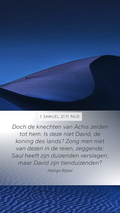 1 Samuël 21:11 NLD Bible Verse Image