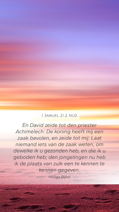 1 Samuël 21:2 NLD Bible Verse Image