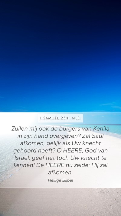 1 Samuël 23:11 NLD Bible Verse Image