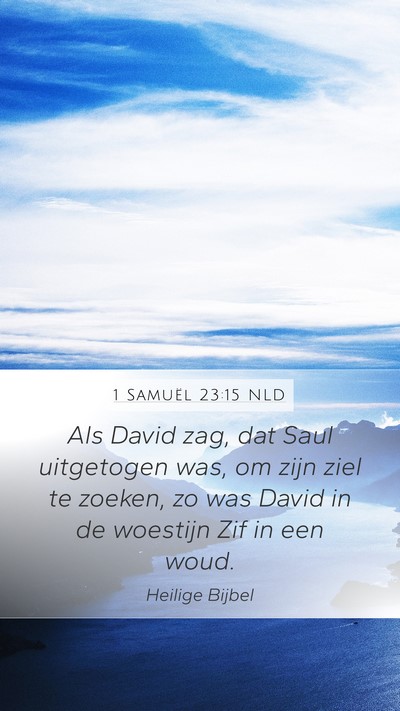 1 Samuël 23:15 NLD Bible Verse Image