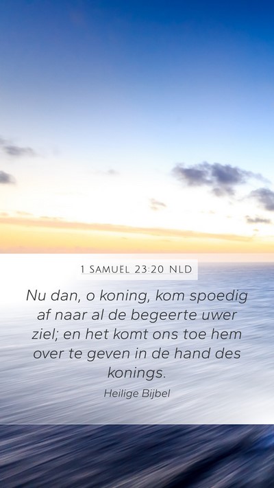 1 Samuël 23:20 NLD Bible Verse Image