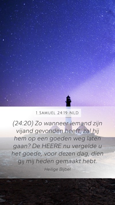 1 Samuël 24:19 NLD Bible Verse Image