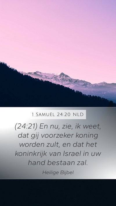 1 Samuël 24:20 NLD Bible Verse Image