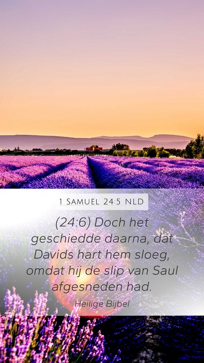1 Samuël 24:5 NLD Bible Verse Image