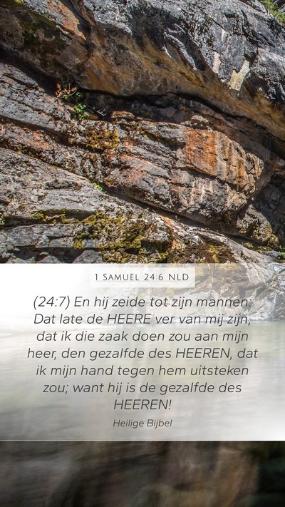 1 Samuël 24:6 NLD Bible Verse Image