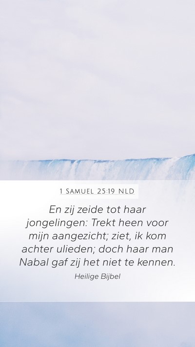 1 Samuël 25:19 NLD Bible Verse Image
