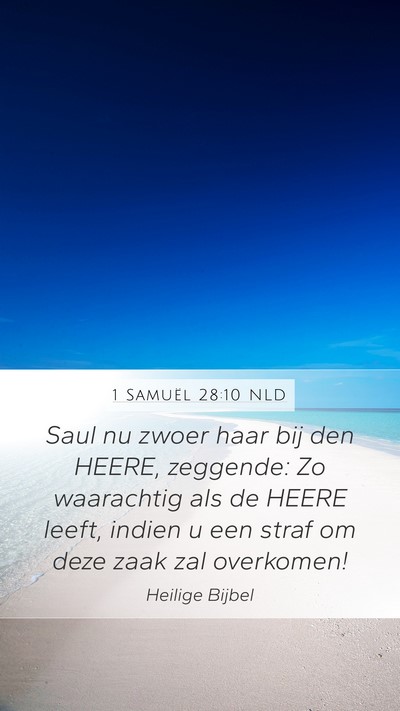 1 Samuël 28:10 NLD Bible Verse Image
