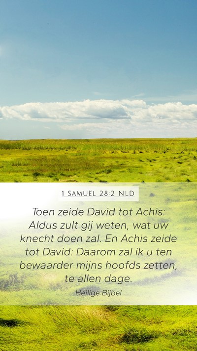 1 Samuël 28:2 NLD Bible Verse Image