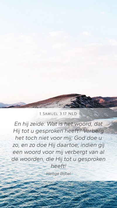 1 Samuël 3:17 NLD Bible Verse Image