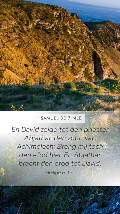 1 Samuël 30:7 NLD Bible Verse Image