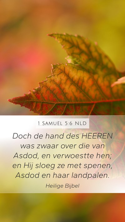 1 Samuël 5:6 NLD Bible Verse Image