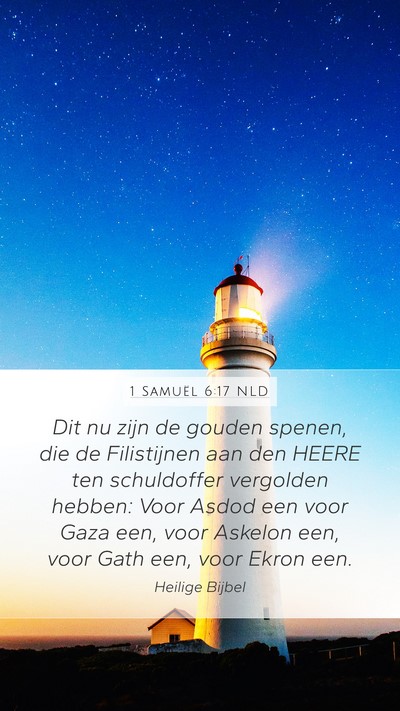 1 Samuël 6:17 NLD Bible Verse Image