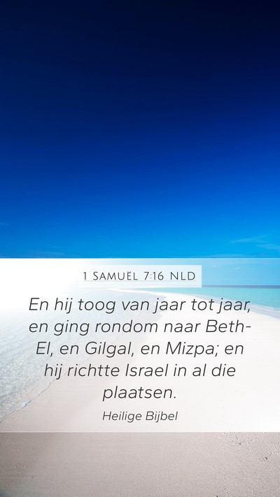 1 Samuël 7:16 NLD Bible Verse Image