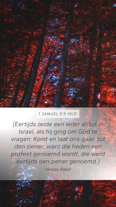 1 Samuël 9:9 NLD Bible Verse Image