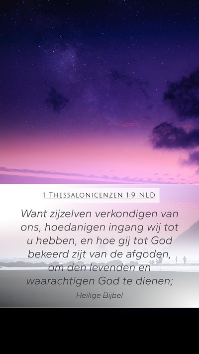 1 Thessalonicenzen 1:9 NLD Bible Verse Image
