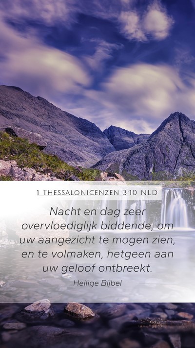 1 Thessalonicenzen 3:10 NLD Bible Verse Image