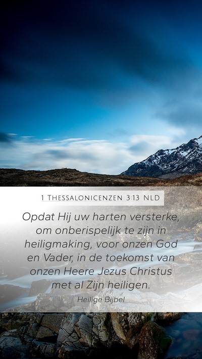 1 Thessalonicenzen 3:13 NLD Bible Verse Image