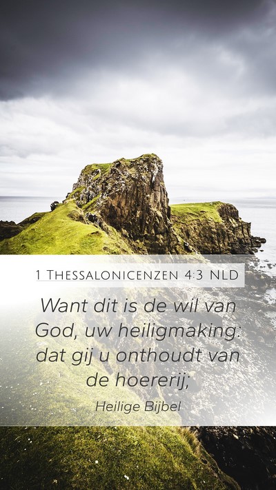 1 Thessalonicenzen 4:3 NLD Bible Verse Image