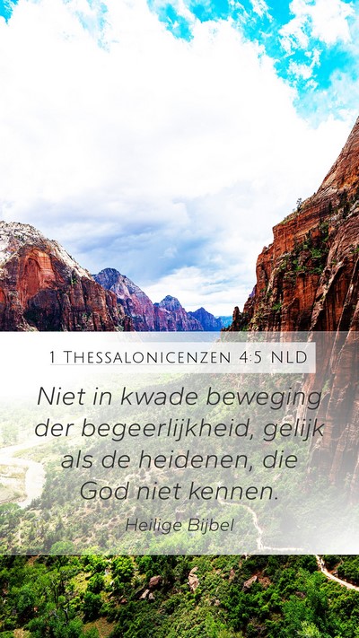 1 Thessalonicenzen 4:5 NLD Bible Verse Image