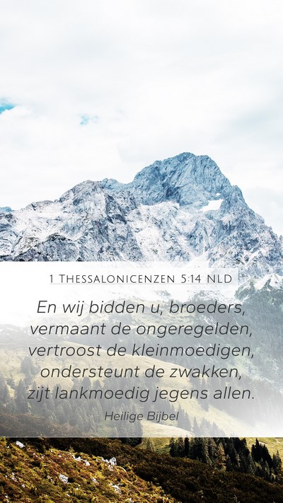1 Thessalonicenzen 5:14 NLD Bible Verse Image