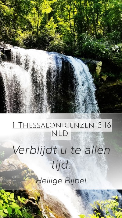 1 Thessalonicenzen 5:16 NLD Bible Verse Image