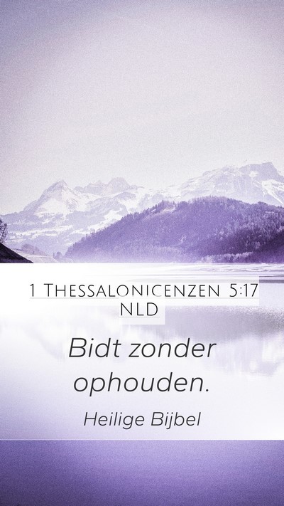 1 Thessalonicenzen 5:17 NLD Bible Verse Image