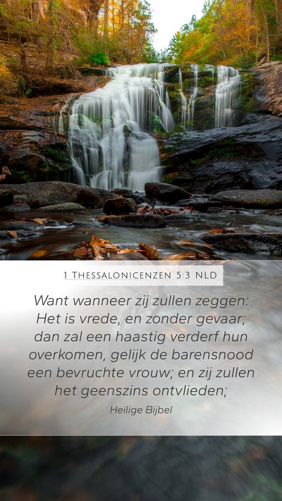 1 Thessalonicenzen 5:3 NLD Bible Verse Image