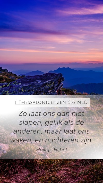 1 Thessalonicenzen 5:6 NLD Bible Verse Image