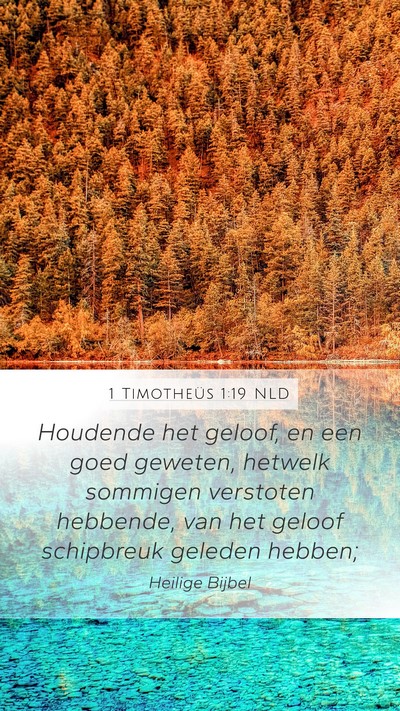1 Timotheüs 1:19 NLD Bible Verse Image