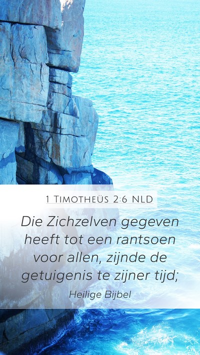 1 Timotheüs 2:6 NLD Bible Verse Image