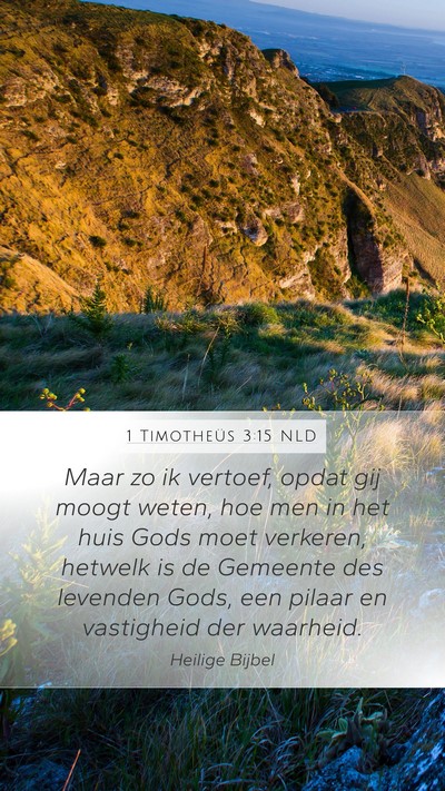 1 Timotheüs 3:15 NLD Bible Verse Image