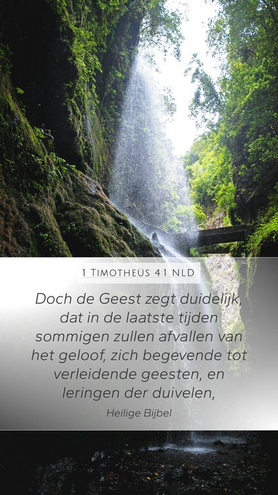 1 Timotheüs 4:1 NLD Bible Verse Image
