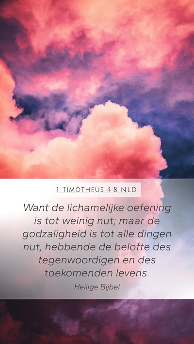 1 Timotheüs 4:8 NLD Bible Verse Image